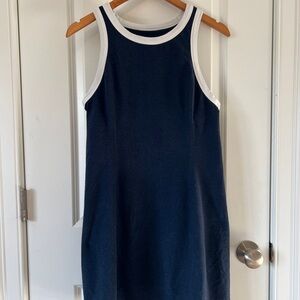 Beyond Yoga Spacedye Outlines Dress Nocturnal Navy/Cloud White / M